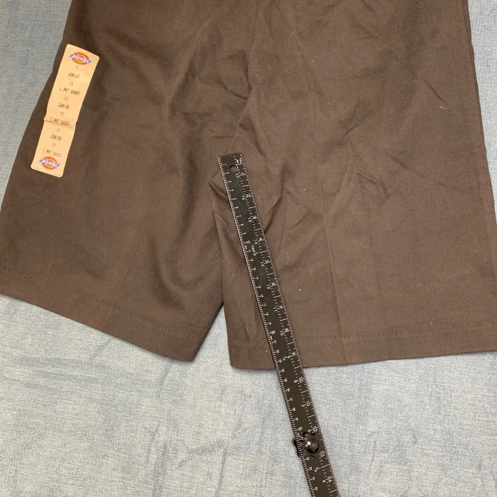 Dickies Shorts Womens 11 Black Cotton Stretch Pockets Outdoor Flat Front Zip Fly